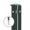 Artikelbild 1 des Artikels “Zaunpfosten Typ 1 moosgrün RAL 6005 | 1230 | Gekürzt | Eckpfosten Rechts“