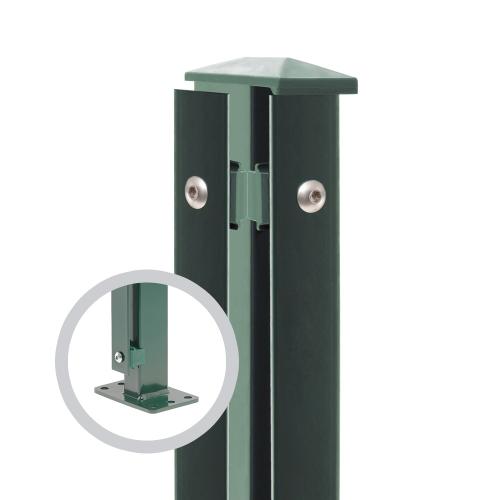 Artikelbild des Artikels “Zaunpfosten Typ 1 moosgrün RAL 6005 | 2030 | Zum Aufdübeln | Eckpfosten Links“