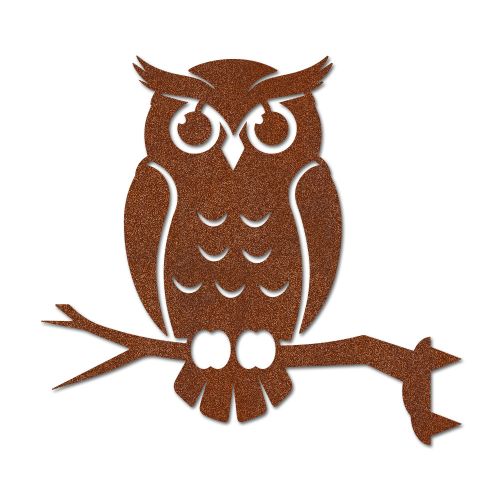 Artikelbild des Artikels “Baumstecker Eule auf Ast “