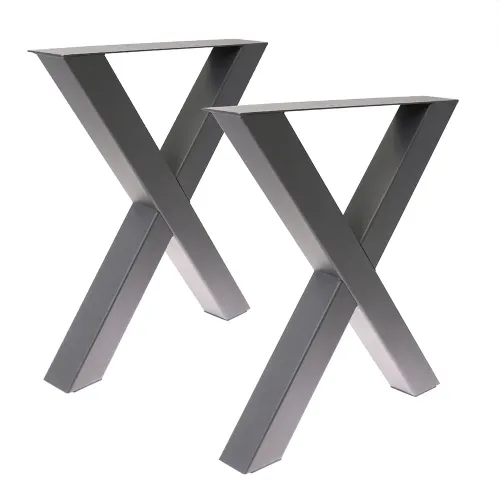 Artikelbild des Artikels “Tischgestell X 80/80 Anthrazit DB 703 | Im Set (2x)“