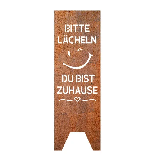 Artikelbild des Artikels “Gartenstele - Bitte Lächeln “
