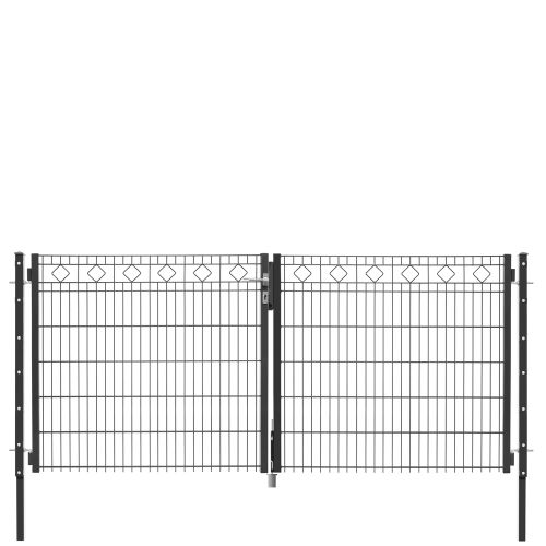 Artikelbild des Artikels “Schmucktor Carlos anthrazit RAL 7016 | 1230 | 3000 | 2-flügelig“