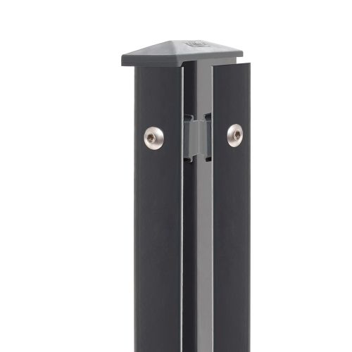 Artikelbild des Artikels “Zaunpfosten Typ 1 anthrazit RAL 7016 | 1430 | Zum Einbetonieren | Eckpfosten Rechts“