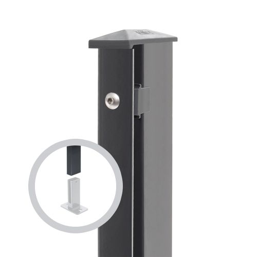 Artikelbild des Artikels “Zaunpfosten Typ 1 anthrazit RAL 7016 | 830 | Gekürzt | Standard“