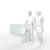 Artikelbild 3 des Artikels “DV Doppelstabmatte 8/6/8 moosgrün RAL 6005 | 1030“