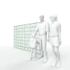 Artikelbild 3 des Artikels “Doppelstabmatte 8/6/8 moosgrün RAL 6005 | 1630 “