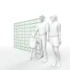 Artikelbild 3 des Artikels “Doppelstabmatte 6/5/6 moosgrün RAL 6005 | 1830“
