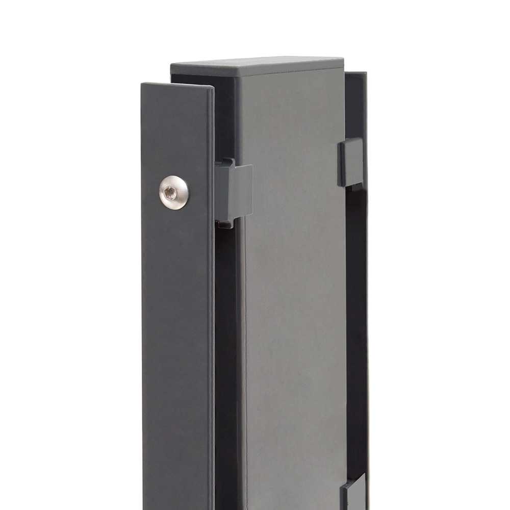  Artikelbild 1 des Artikels “Gabionenpfosten Typ 4 anthrazit RAL 7016 | 1230 | Zum Einbetonieren“