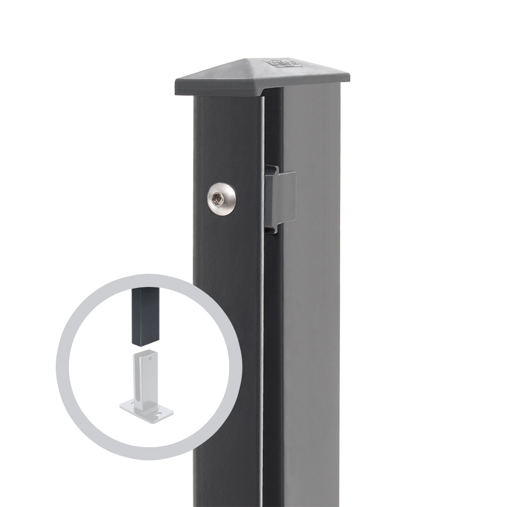  Artikelbild 1 des Artikels “Zaunpfosten Typ 1 anthrazit RAL 7016 | 830 | Gekürzt | Standard“