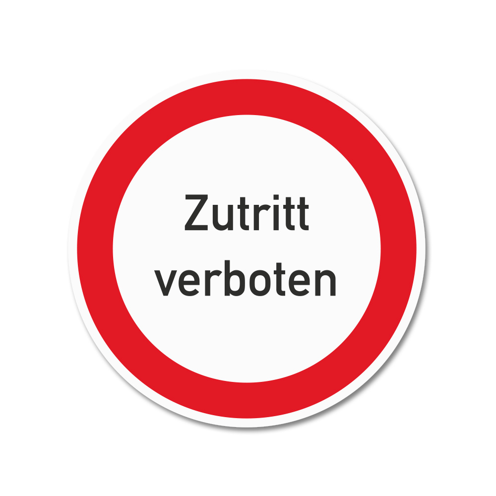  Artikelbild 1 des Artikels “Warnschild rund, Zutritt verboten “