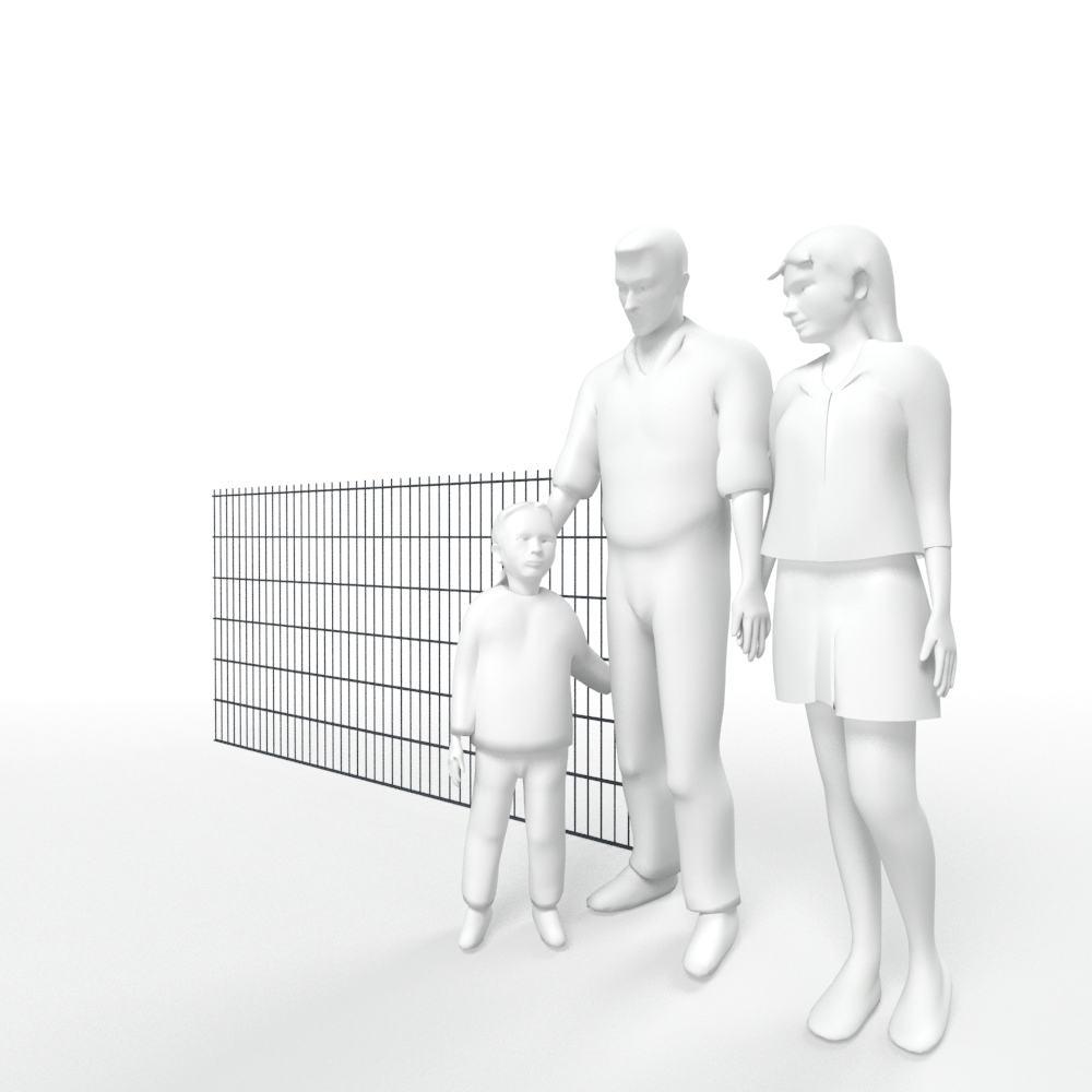  Artikelbild 3 des Artikels “Doppelstabmatte 6/5/6 anthrazit RAL 7016 | 1230“