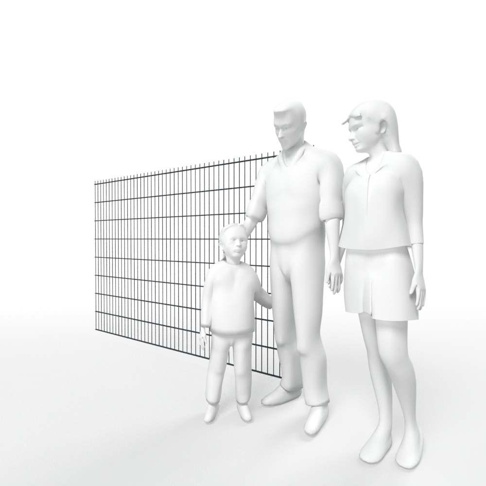  Artikelbild 3 des Artikels “Doppelstabmatte 6/5/6 anthrazit RAL 7016 | 1630“