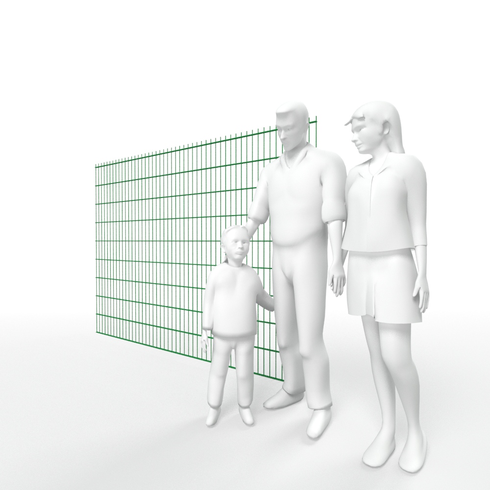  Artikelbild 3 des Artikels “Doppelstabmatte 6/5/6 moosgrün RAL 6005 | 1830“