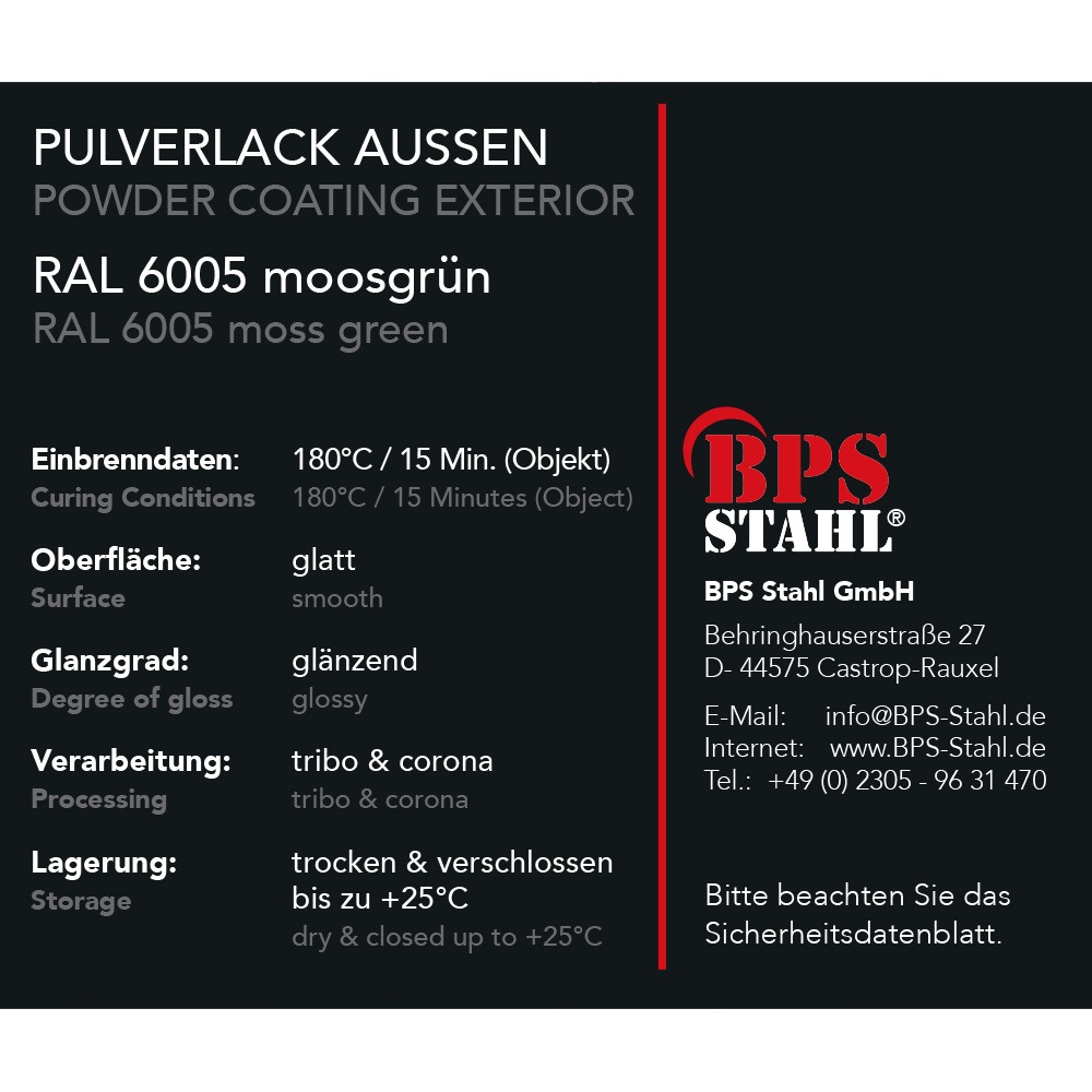  Artikelbild 3 des Artikels “Pulverlack 1 L RAL 6005 moosgrün glänzend “