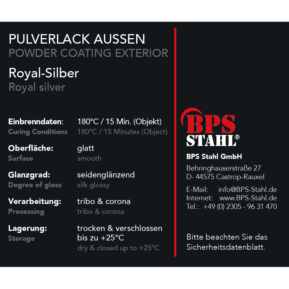  Artikelbild 3 des Artikels “Pulverlack 1 L Royal Silber seidenglänzend “