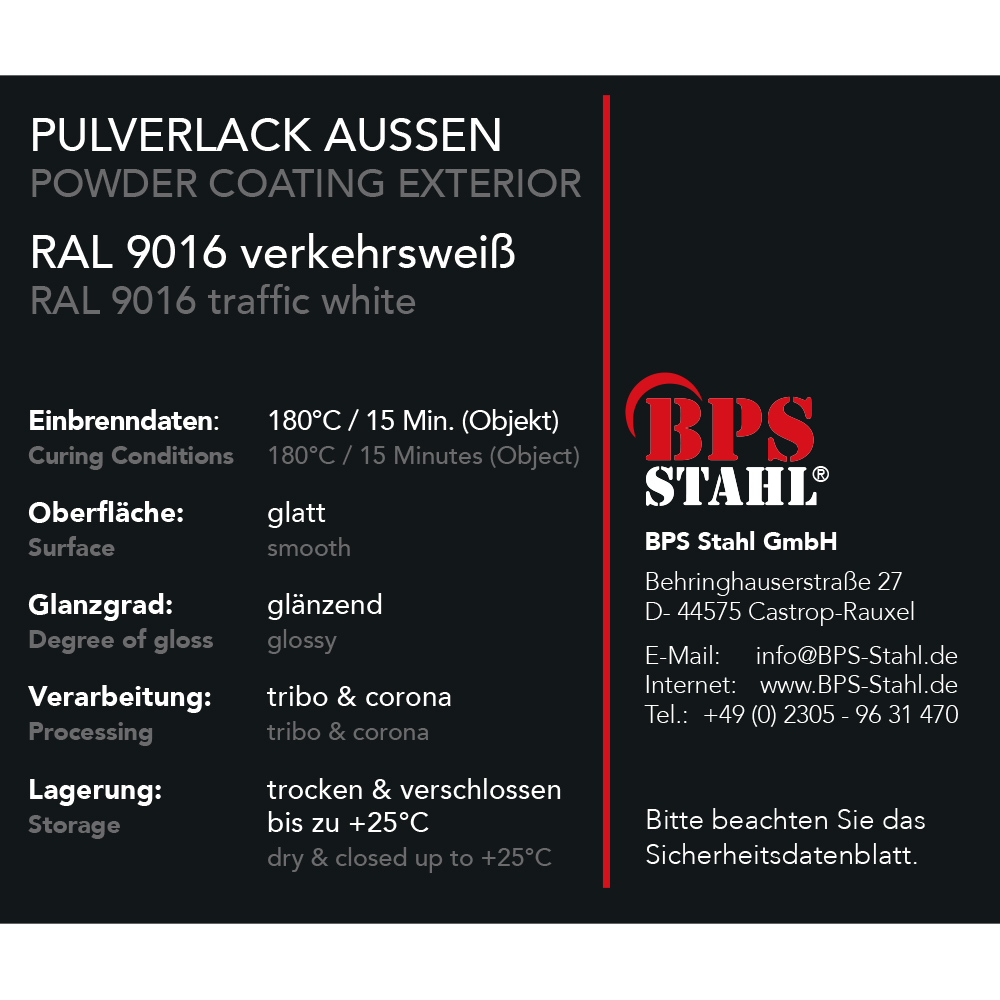  Artikelbild 3 des Artikels “Pulverlack 1 L RAL 9016 verkehrsweiß glänzend “